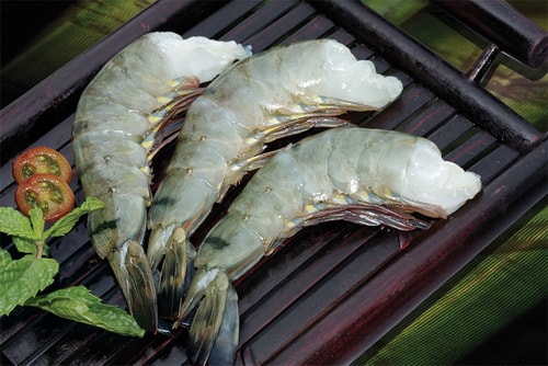 Black Tiger HLSO 去頭虎蝦 — frozen seafood product photo