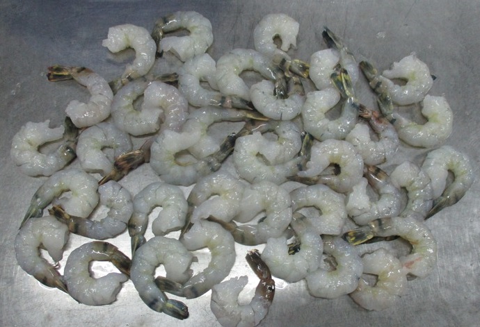 Black Tiger PTO 帶鳳尾虎蝦肉 — frozen seafood product photo