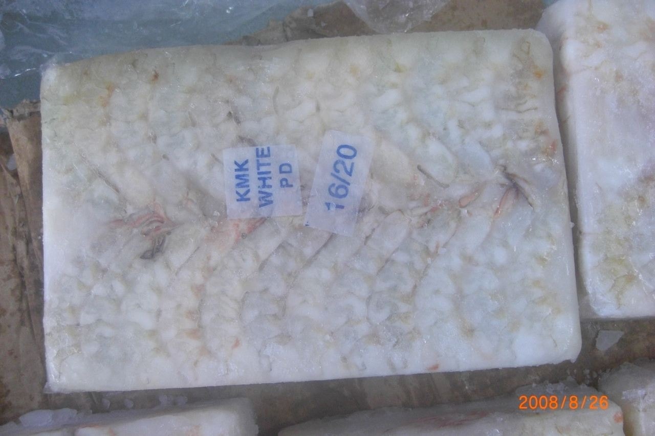 Sea White PD 海白蝦仁 — frozen seafood product photo